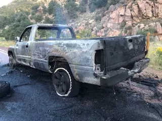 burnt truck